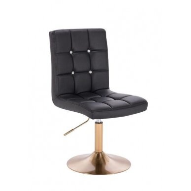 Beauty salons and beauticians stool HC1015C black eco-leather