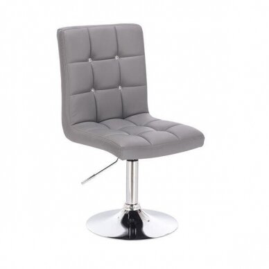 Beauty salons and beauticians stool HC1015C grey eco-leather