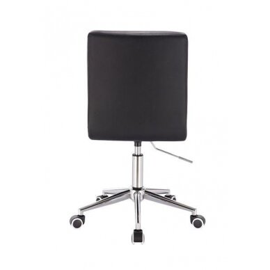 Beauty salons and beauticians stool HC1015CK, black organic leather 3