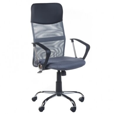 Reception, office chair CorpoComfort BX-7773, dark gray color