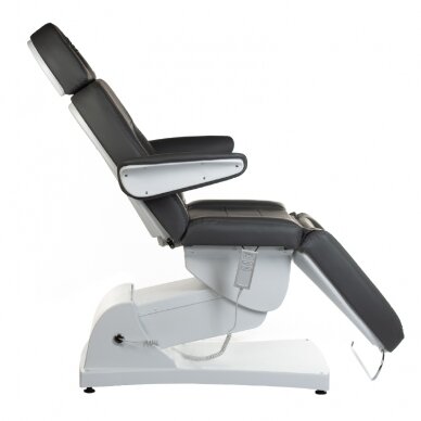 Professional electric recliner-bed for beauticians Bologna BG-228, 3 motors, grey color 7