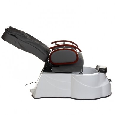 Profesionali elektrinė podologinė kėdė pedikiūro procedūroms su masažo funkcija BR-3820D, pilkos spalvos 7