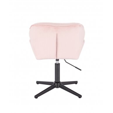 Master chair for beauticians and beauty salons HR111CROSS, pink velor 5