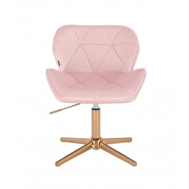 Beauty salons and beauticians stool HR111CROSS pink vellum 1