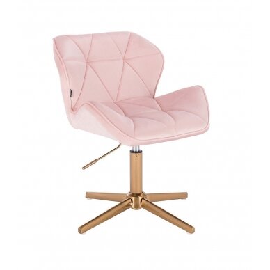 Beauty salons and beauticians stool HR111CROSS pink vellum