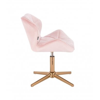 Beauty salons and beauticians stool HR111CROSS pink vellum 2