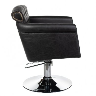 Professional hairdressing chair ALBERTO BH-8038, black color 2