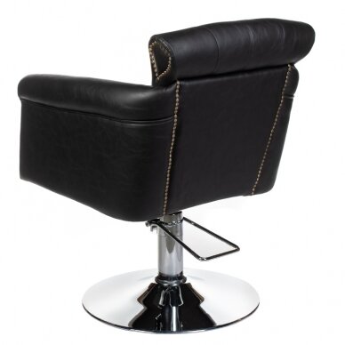 Professional hairdressing chair ALBERTO BH-8038, black color 3