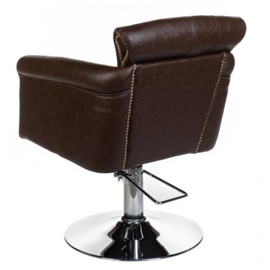 Professional hairdressing chair ALBERTO BH-8038, brown color 3