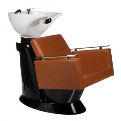 Professional sink for hairdressers MILO BH-8025, light brown color