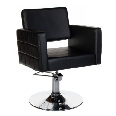 Professional hairdressing chair Ernesto BM-6302, black color