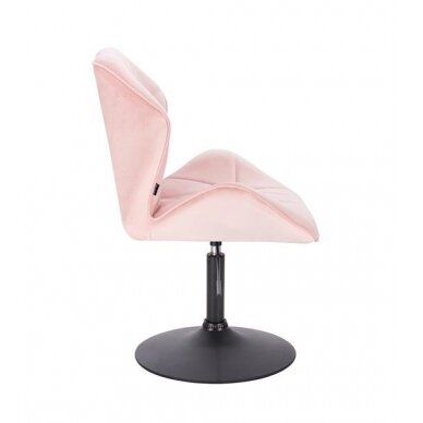 Masters chair with stable base HR212, light pink velor 1