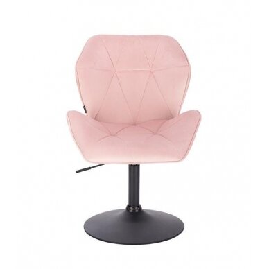 Masters chair with stable base HR212, light pink velor 2