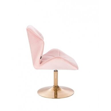 Master chair with stable base HR212, light pink velor 1