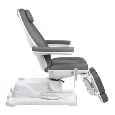 Profesionali elektrinė podologinė kėdė pedikiūro procedūroms Mazaro BR-6672A, 5 varikliai, pilkos spalvos 6