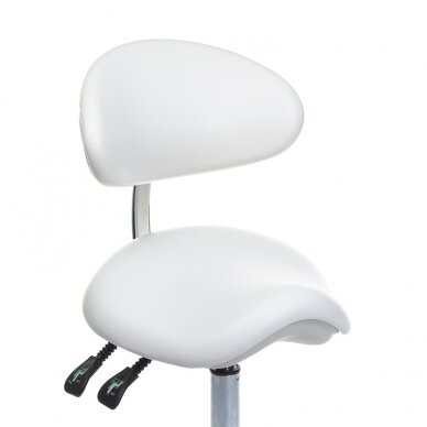 Professional chair-saddle for beauticians and beauty salons BD-Y925, white color 1