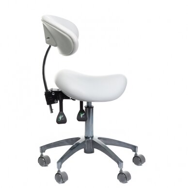 Professional chair-saddle for beauticians and beauty salons BD-Y925, white color 2