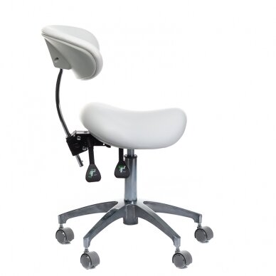 Professional chair-saddle for beauticians and beauty salons BD-Y925, white color 3