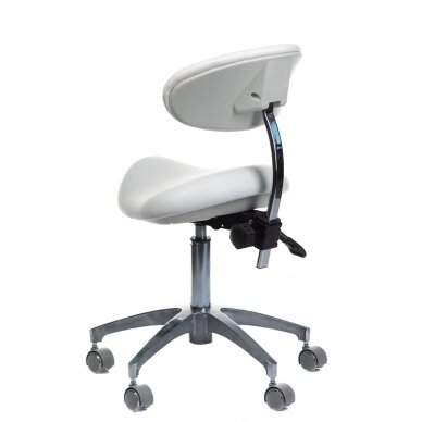 Professional chair-saddle for beauticians and beauty salons BD-Y925, white color 4