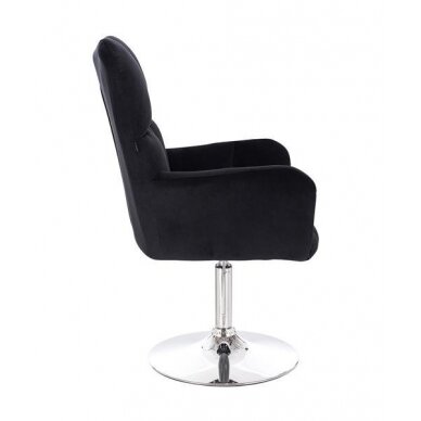 Beauty salons and beauticians stool HR650N, black velour 1