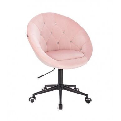 Professional beauty salons and beauticians stool HR8516K, pink velor