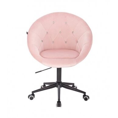 Professional beauty salons and beauticians stool HR8516K, pink velor 1