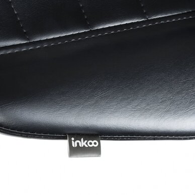 Professional master chair with backrest for beauticians and beauty salons  ELMO INKOO, black color 5