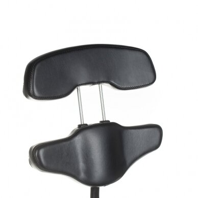 Professional master chair with backrest for beauticians and beauty salons JUHO INKOO, black color 7