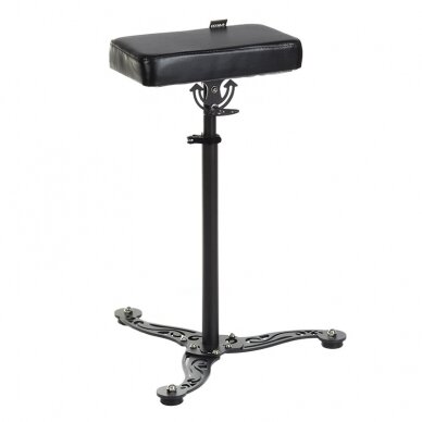 Professional stylized footrest, armrest for tattoo specialists SIMI INKOO, black color