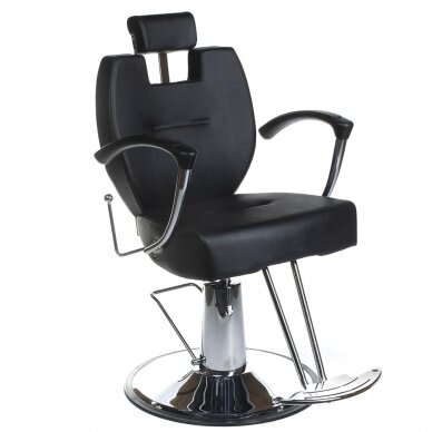 Professional barbers and beauty salons haircut chair HEKTOR BH-3208, black color