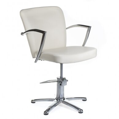 Professional hairdressing chair LIVIO BH-8173, cream color