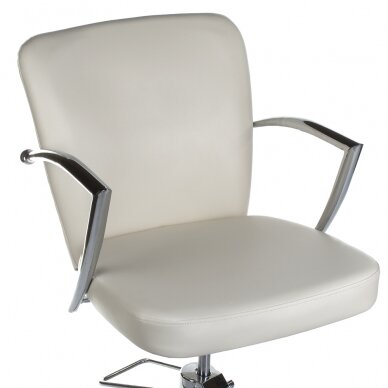 Professional hairdressing chair LIVIO BH-8173, cream color 3