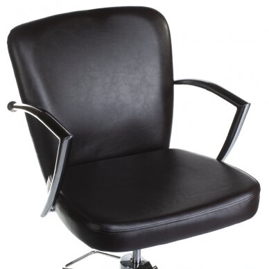 Professional hairdressing chair LIVIO BH-8173, brown color 3