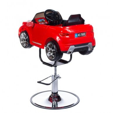 Professional children's chair for hairdressers  Range Rover car, red color 1