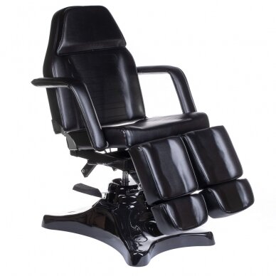 Professional hidraulic bed-chair for podological treatment for beauticians BD-8243, black color