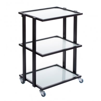 Professional cosmetology trolley BCH-5043, black color