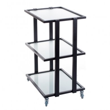 Professional cosmetology trolley BCH-5043, black color 1