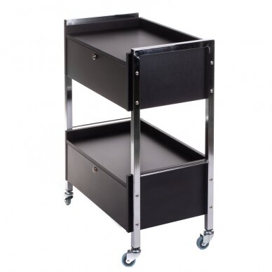 Professional cosmetology trolley BD-6004, black color 2