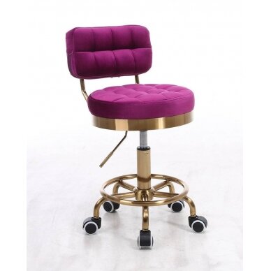 Masters chair with backrest HR636, fuchsia velor