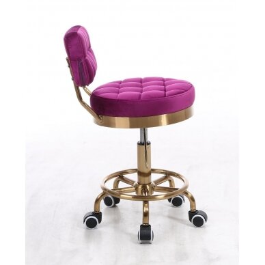 Masters chair with backrest HR636, fuchsia velor 1