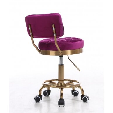 Masters chair with backrest HR636, fuchsia velor 2