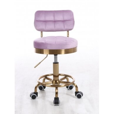 Master chair with backrest HR636, lilac velor