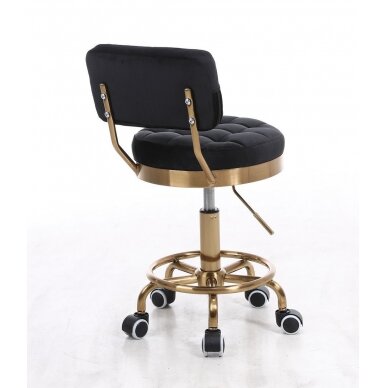 Master's chair for beauty salons and beauticians HR636, black velor 2