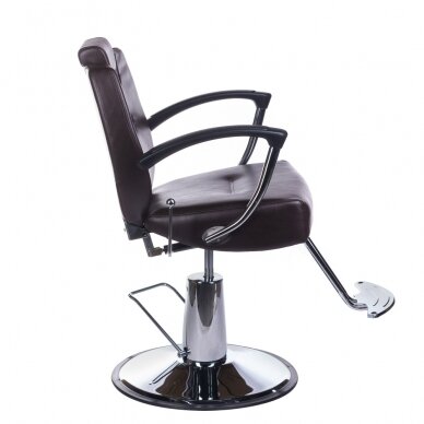 Professional barbers and beauty salons haircut chair HEKTOR BH-3208, brown color 2