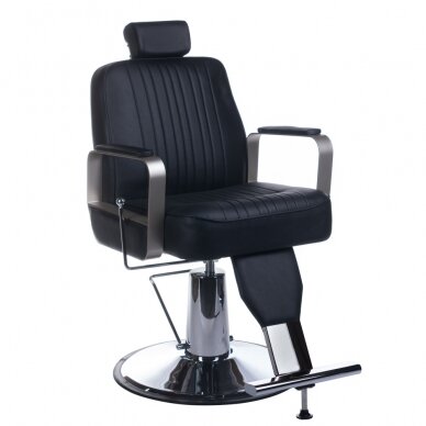 Professional barbers and beauty salons haircut chair HOMER BH-31237, black color