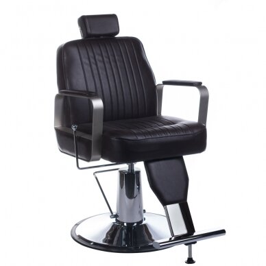 Profesionali barberio kėdė kirpykloms ir grožio salonams HOMER BH-31237, rudos spalvos
