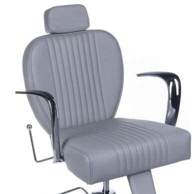 Professional barbers and beauty salons haircut chair OLAF BH-3273, grey color 1