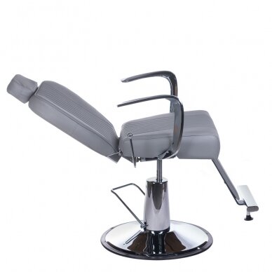 Professional barbers and beauty salons haircut chair OLAF BH-3273, grey color 3