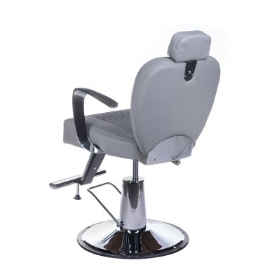 Professional barbers and beauty salons haircut chair OLAF BH-3273, grey color 7