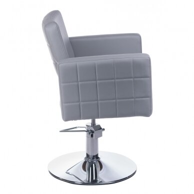 Professional hairdressing chair Ernesto BM-6302, light gray color 2